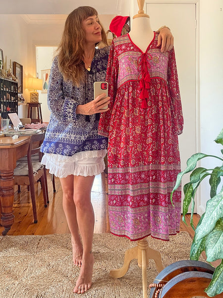Chowchilla Vintage Indian GYPSET Dress • "Asha" • BACK IN STOCK