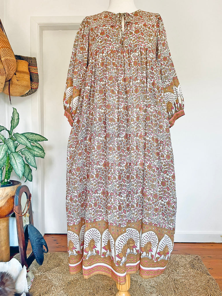Chowchilla Vintage ARKIE Dress (Long) • "Latte" • BACK IN STOCK