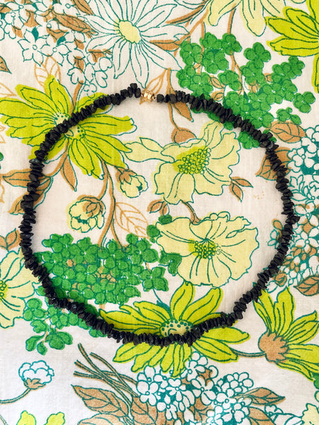The Surfer Boy Necklace (Black Tourmaline)
