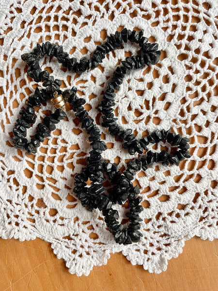 The Surfer Boy Necklace (Black Tourmaline)