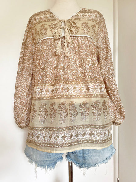 Chowchilla Vintage Indian GYPSET Blouse • "Ashanti" • BACK IN STOCK