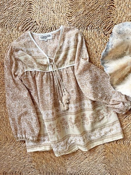 Chowchilla Vintage Indian GYPSET Blouse • "Ashanti" • BACK IN STOCK