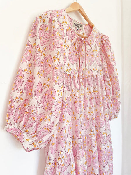 Chowchilla Vintage Tiered ARKIE Dress (Long) • "Lotus Bazaar" • NEW