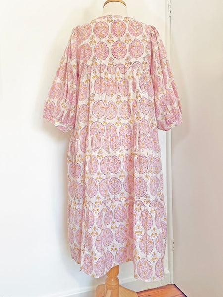Chowchilla Vintage Tiered ARKIE Dress (Long) • "Lotus Bazaar" • NEW