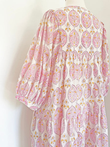 Chowchilla Vintage Tiered ARKIE Dress (Long) • "Lotus Bazaar" • NEW