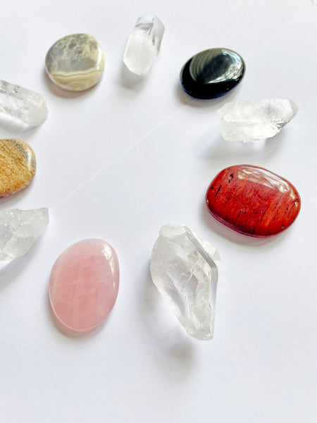 Palm Stone Crystal (Red Jasper) • NEW
