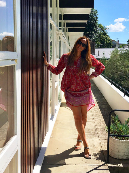 Chowchilla Vintage Indian GYPSET Dress • "Asha" • BACK IN STOCK