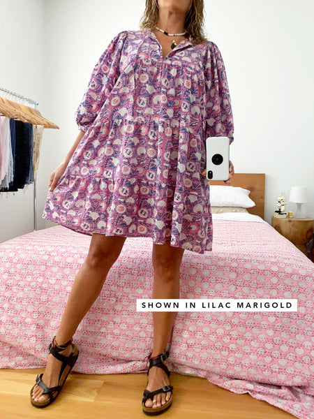 Chowchilla Vintage ARKIE Dress (Mini) • "White Cotton Voile" • LAST ONE (Size XS)