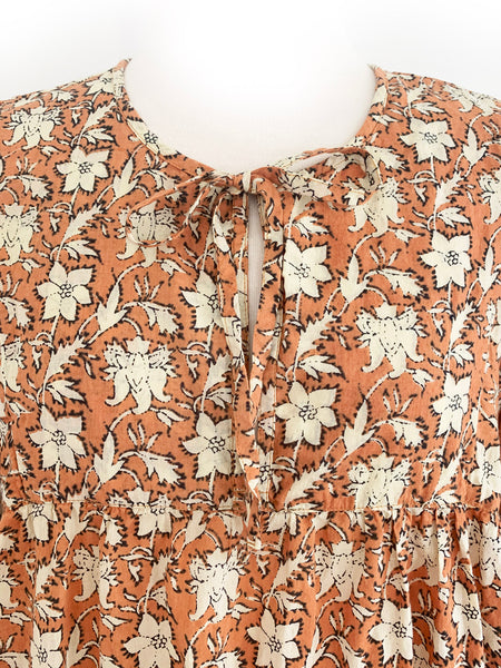 Chowchilla Vintage ARKIE Dress (Mini) • "Terracotta Blossom"