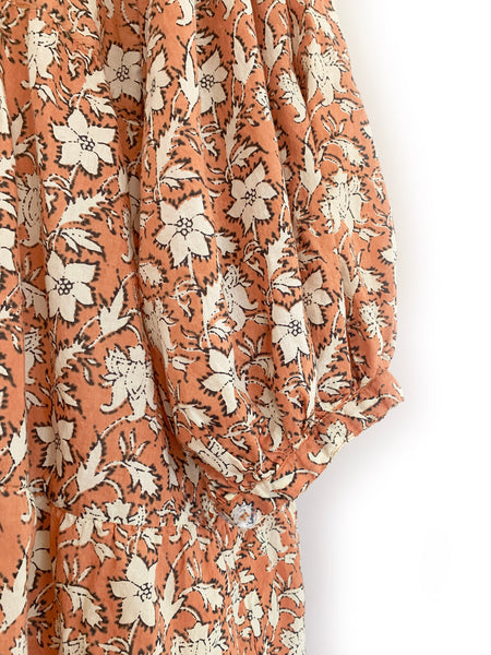 Chowchilla Vintage ARKIE Dress (Mini) • "Terracotta Blossom"