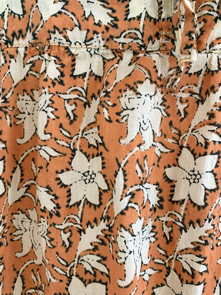 Chowchilla Vintage ARKIE Dress (Mini) • "Terracotta Blossom"