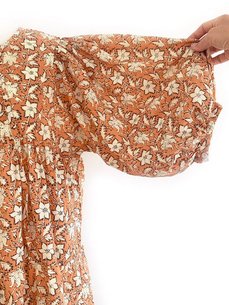 Chowchilla Vintage ARKIE Dress (Mini) • "Terracotta Blossom"