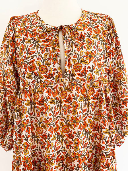 Chowchilla Vintage ARKIE Dress (Mini) • "White Blossom" • LAST ONE (Size XXL)