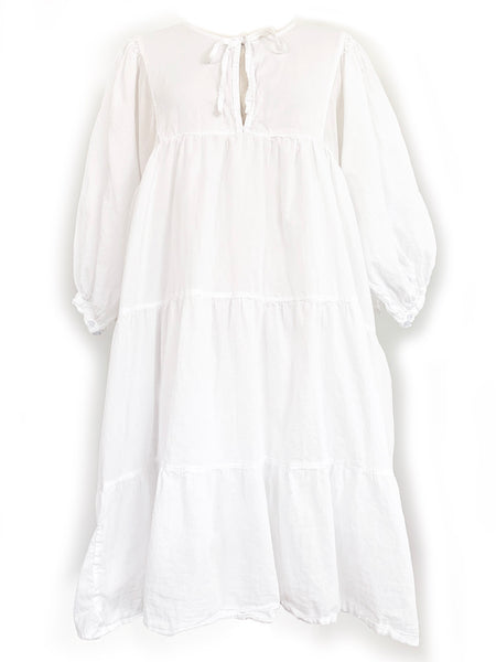 Chowchilla Vintage ARKIE Dress (Mini) • "White Cotton Voile" • LAST ONE (Size XS)