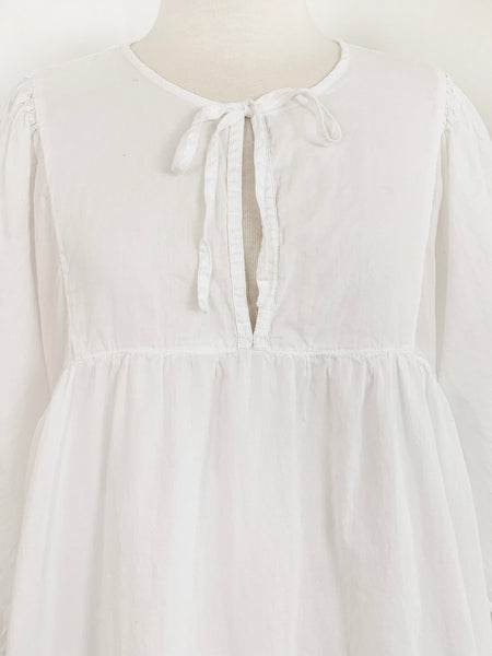 Chowchilla Vintage ARKIE Dress (Mini) • "White Cotton Voile" • LAST ONE (Size XS)