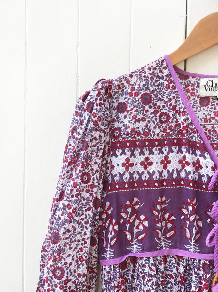 Chowchilla Vintage Indian GYPSET Blouse • "Bekah" • LAST ONE (Size XS)