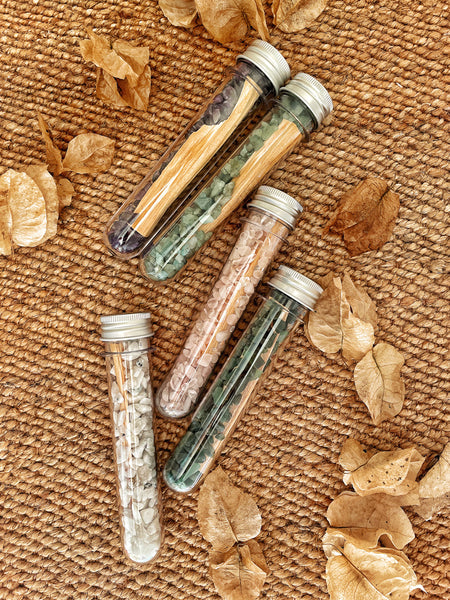 Crystal Infused Palo Santo Kit (Amethyst)