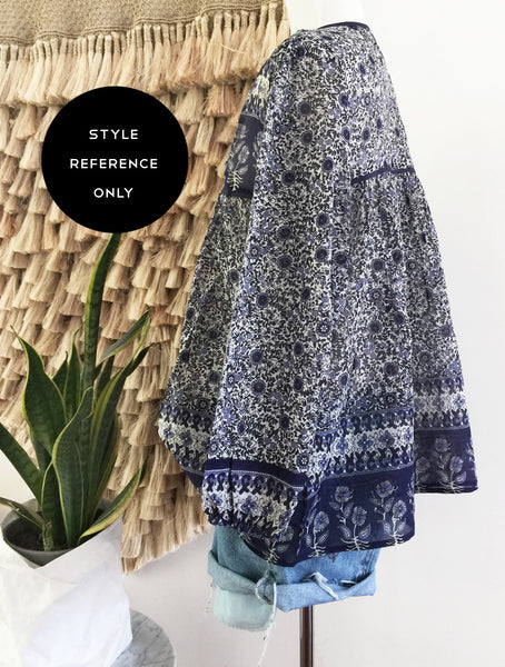 Chowchilla Vintage Indian GYPSET Blouse • "Bekah" • LAST ONE (Size XS)
