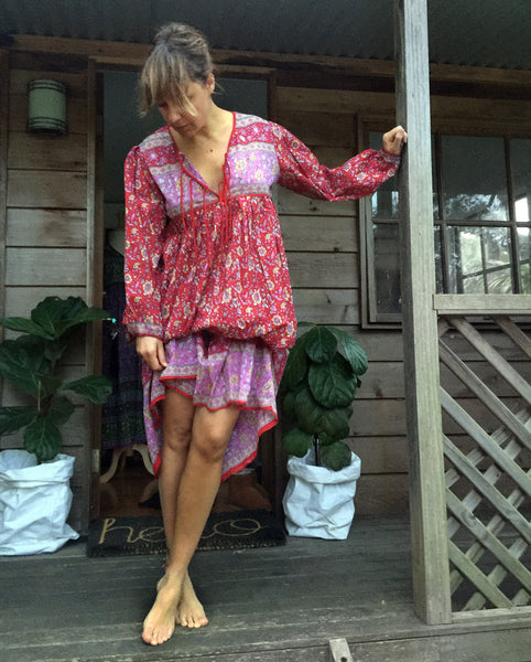Chowchilla Vintage Indian GYPSET Dress • "Asha" • BACK IN STOCK
