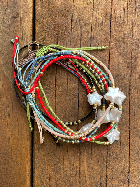 STARSTRUCK Bead + Pearl Bracelet (Apple)