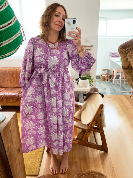 Chowchilla Vintage Indian Empire Dress "Lilah" • LAST ONE (Size Medium)