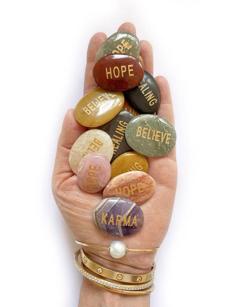 Palm Stone Word Crystal (HOPE)