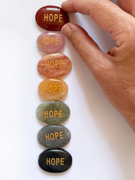 Palm Stone Word Crystal (HOPE)