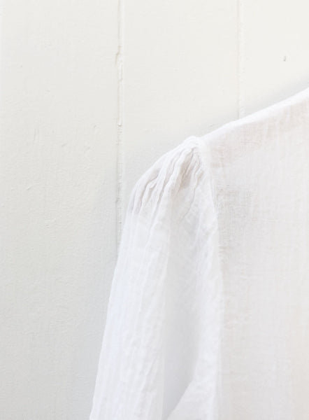 Chowchilla Vintage Indian GYPSET Dress • "White Cotton Voile"