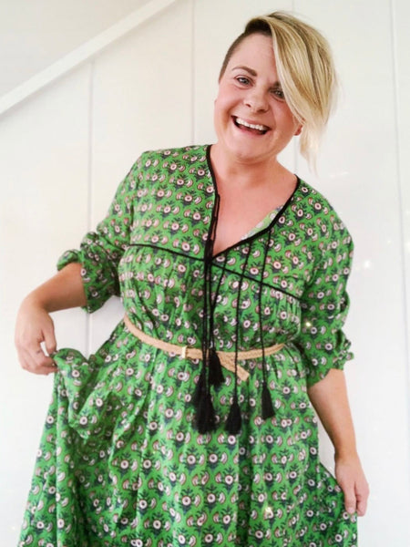 Chowchilla Vintage Indian GYPSET Dress • "Marley" • BACK IN STOCK