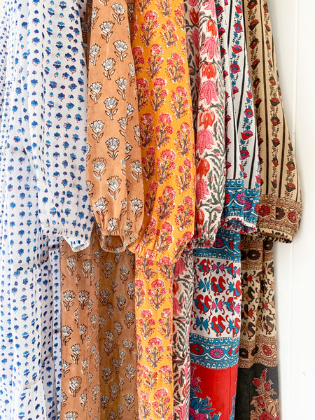 Chowchilla Vintage PRAIRIE Dress • "Amber" • LAST ONE (Size L)