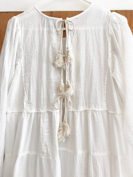 Chowchilla Vintage PRAIRIE Dress • "Chalk" • LAST ONE (Size M)