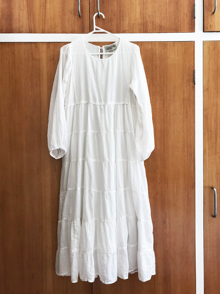 Chowchilla Vintage PRAIRIE Dress • "Chalk" • LAST ONE (Size M)
