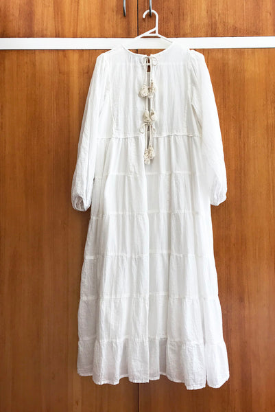 Chowchilla Vintage PRAIRIE Dress • "Chalk" • LAST ONE (Size M)