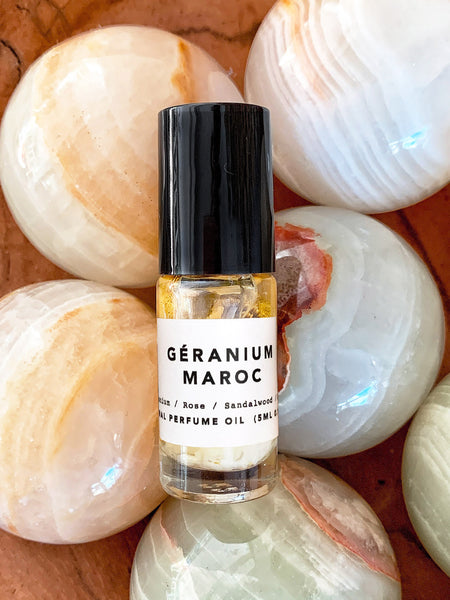 GÉRANIUM MAROC Natural Perfume Oil • (5ml/10ml)