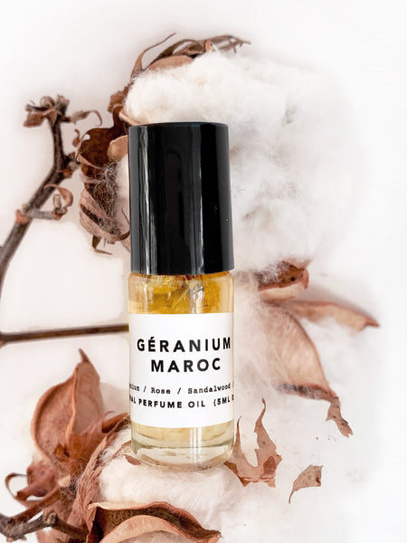 GÉRANIUM MAROC Natural Perfume Oil • (5ml/10ml)