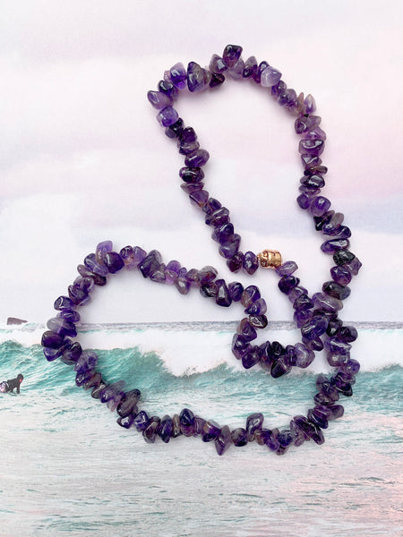 The Surfer Boy Necklace (Amethyst)