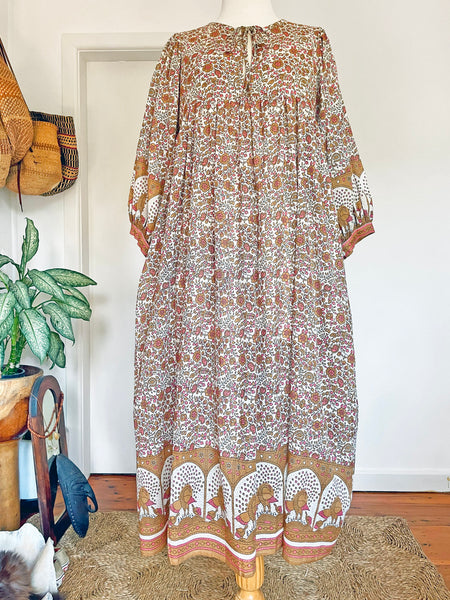 Chowchilla Vintage ARKIE Dress (Long) • "Latte" • BACK IN STOCK