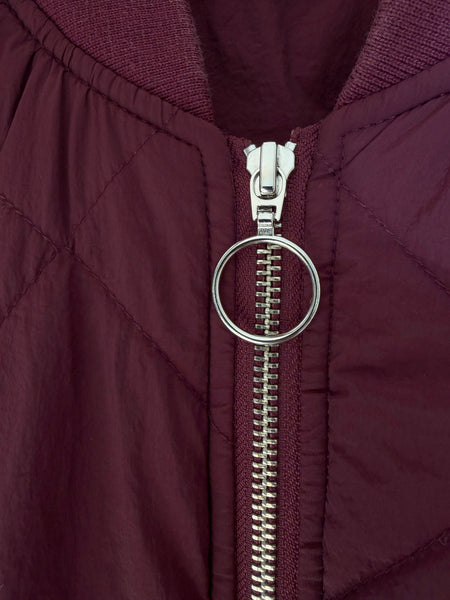 Chubby Burgundy Puffer Jacket • Size 6