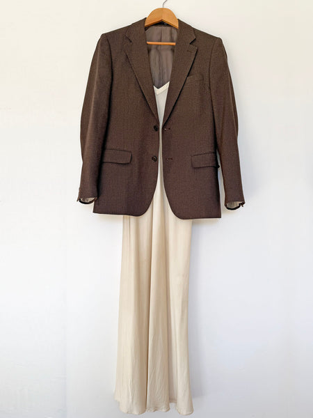 Men's Slim Fit Taupe Blazer • (Size 12)