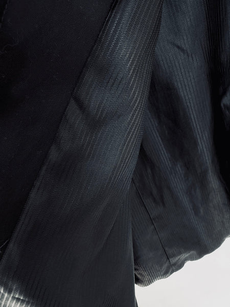 Classic Black Cotton Trench Coat • (Size 18)