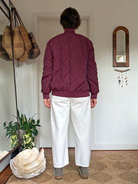 Chubby Burgundy Puffer Jacket • Size 6