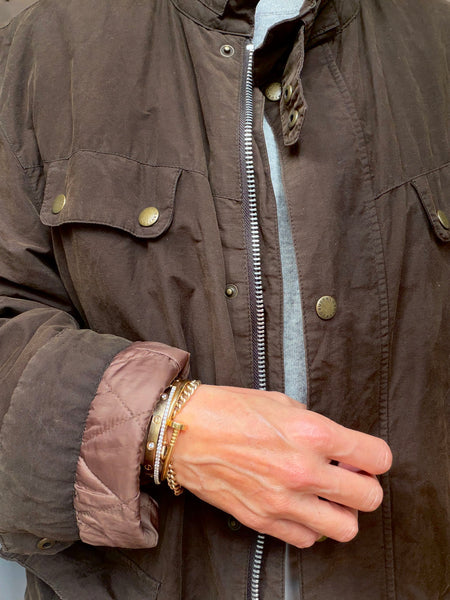 BUFFALO Men's Waxed Cotton Jacket • (Size 110) Fits 10-14