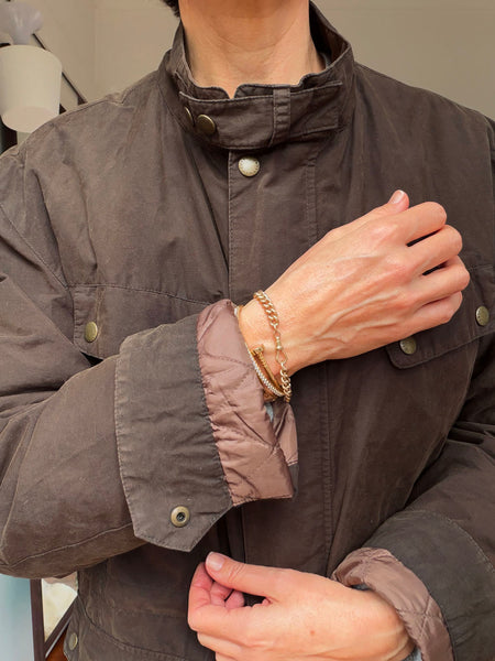 BUFFALO Men's Waxed Cotton Jacket • (Size 110) Fits 10-14