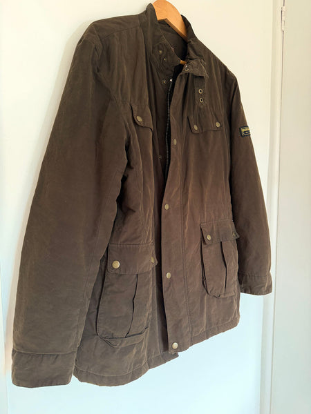 BUFFALO Men's Waxed Cotton Jacket • (Size 110) Fits 10-14