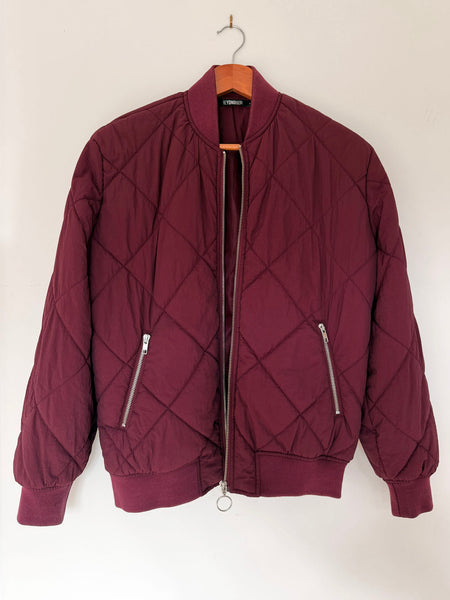 Chubby Burgundy Puffer Jacket • Size 6