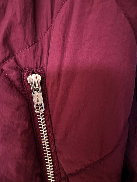 Chubby Burgundy Puffer Jacket • Size 6
