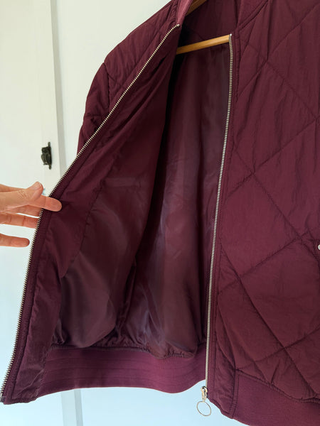 Chubby Burgundy Puffer Jacket • Size 6