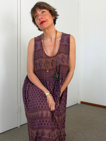 Pre-Loved Indian Rayon Sundress • Size XL