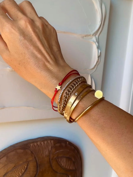 MAKE A WISH Cord Bracelet (Red) • NEW