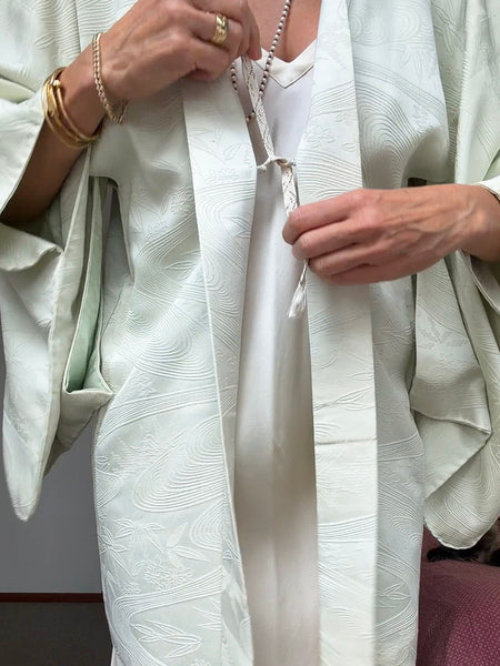 Pre-Loved Vintage Japanese Silk Kimono • (Size S/M)
